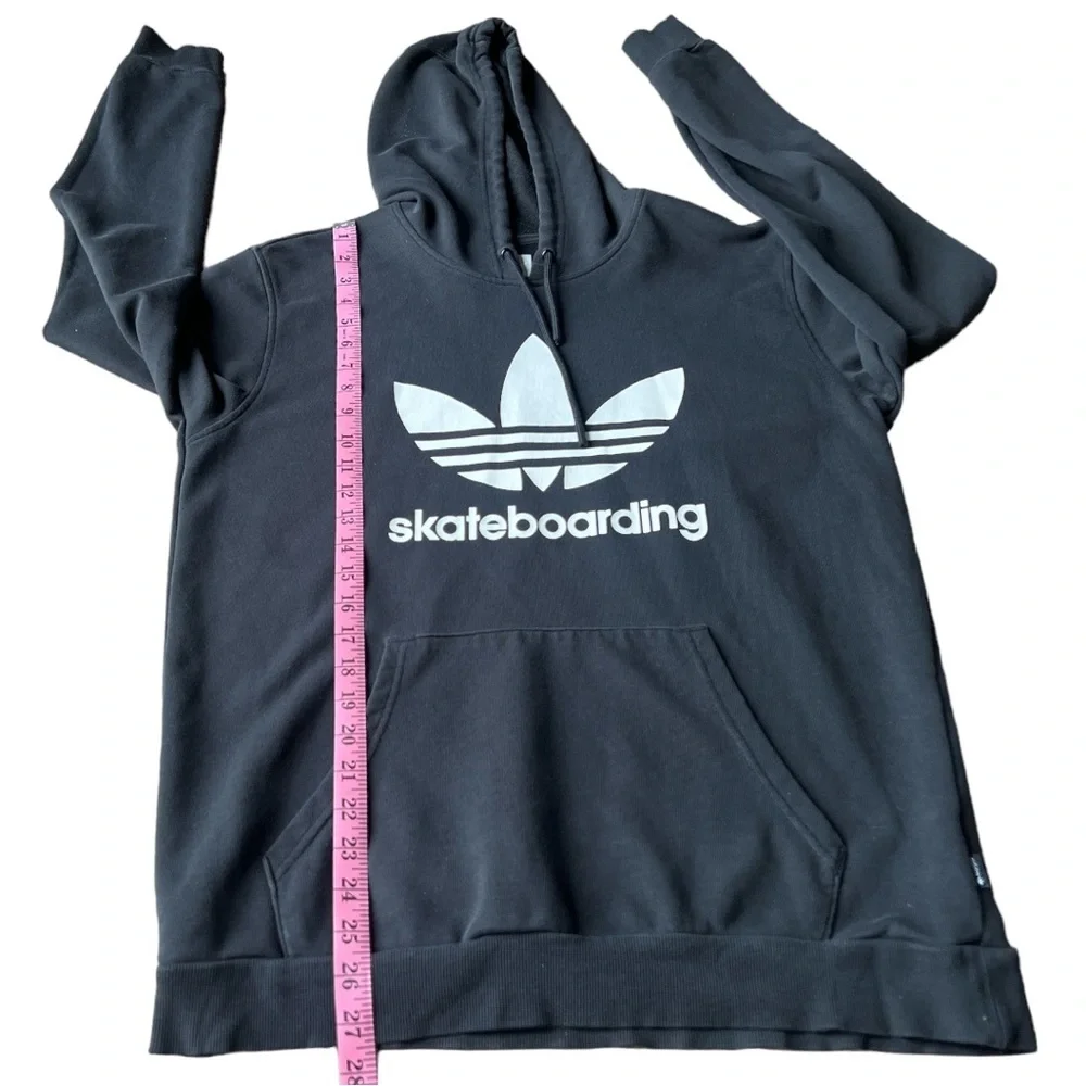 Adidas Skateboarding Men’s Black Trefoil Hoodie Lightweight Sweatshirt, Medium - Picture 10 of 10